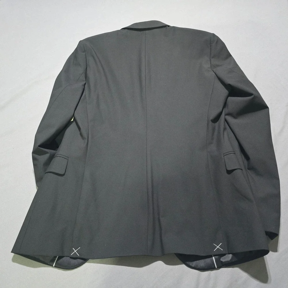 J.Ferrar Tuxedo Jacket Mens 42L Black Slim Fit Evening Edition Peak Lapel Blazer